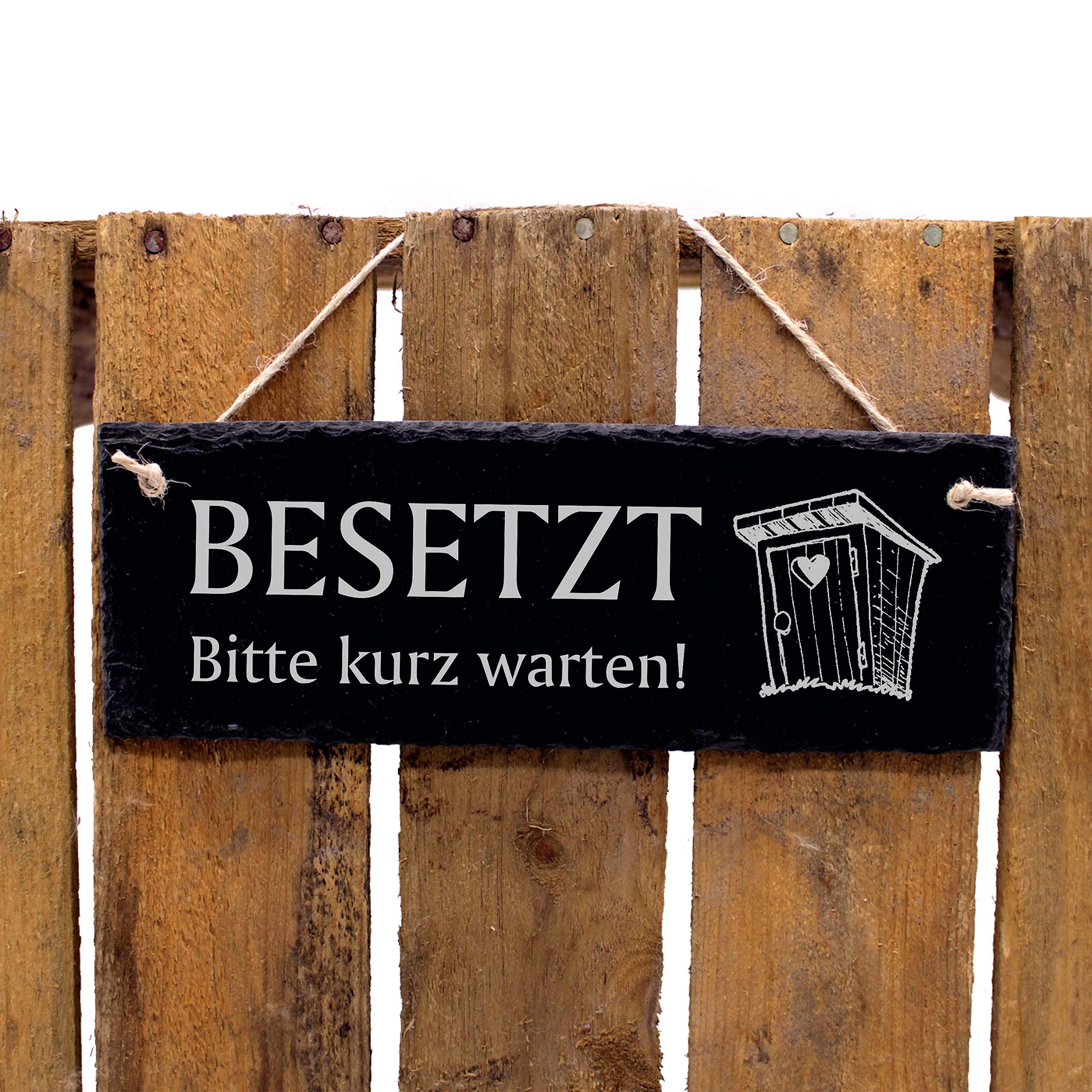 Schwarz-weißes Badezimmerschild: ""Septum Tank"" (nur Toilettenpapier Spülen)." - Österreich