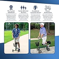 Vista 2 de Escúter de Rodilla Orientable de KneeRover, Verde