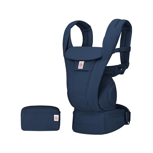 Ergobaby Omni Deluxe All-in-One Baby Carrier for Newborns from Birth up to 20kg, Ergonomic 4-Position Cotton, Back Carrier Baby Carrier Travel System, Midnight Blue option
