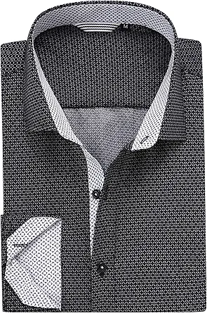 Alex Vando Mens Printed Dress Shirts Long Sleeve Regular Fit Button Down Shirt