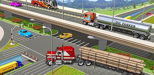Caminhão de Carga de Madeira Subida, Transporte de Madeira, Condução, Jogos 3D 2023 - Simulador de E