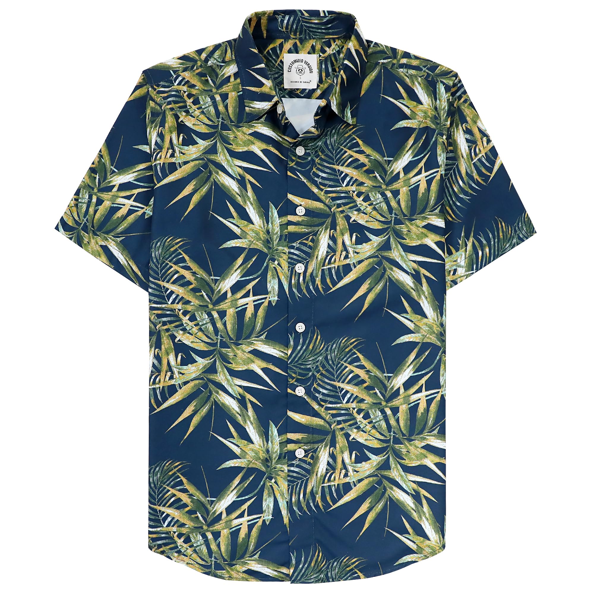 Dubinik® Camicie Hawaiane Stampate da Uomo Spiaggia Aloha Camicia Hawaiana Tropicale Vacanze Estive Camicia Uomo Manica Corta