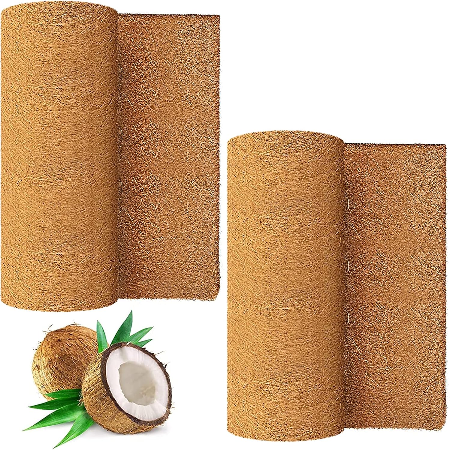 Total 235 x 11.8 Inch Coconut Planter Liners Roll Natural