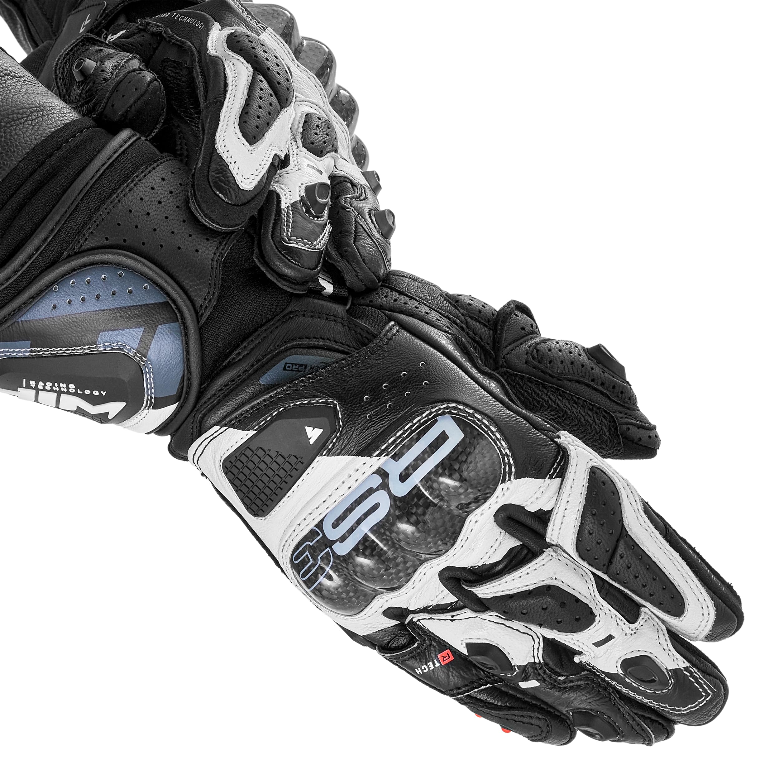 SHIMA RS-3 Motorrad Handschuhe Damen Leder Lange Sommer Motorradhandschuhe Schutz Touchscreen Touren Lederhandschuhe Motorcycle Belüftet Verstärkt Scheibenwischer (Damen, Rosa, XS)