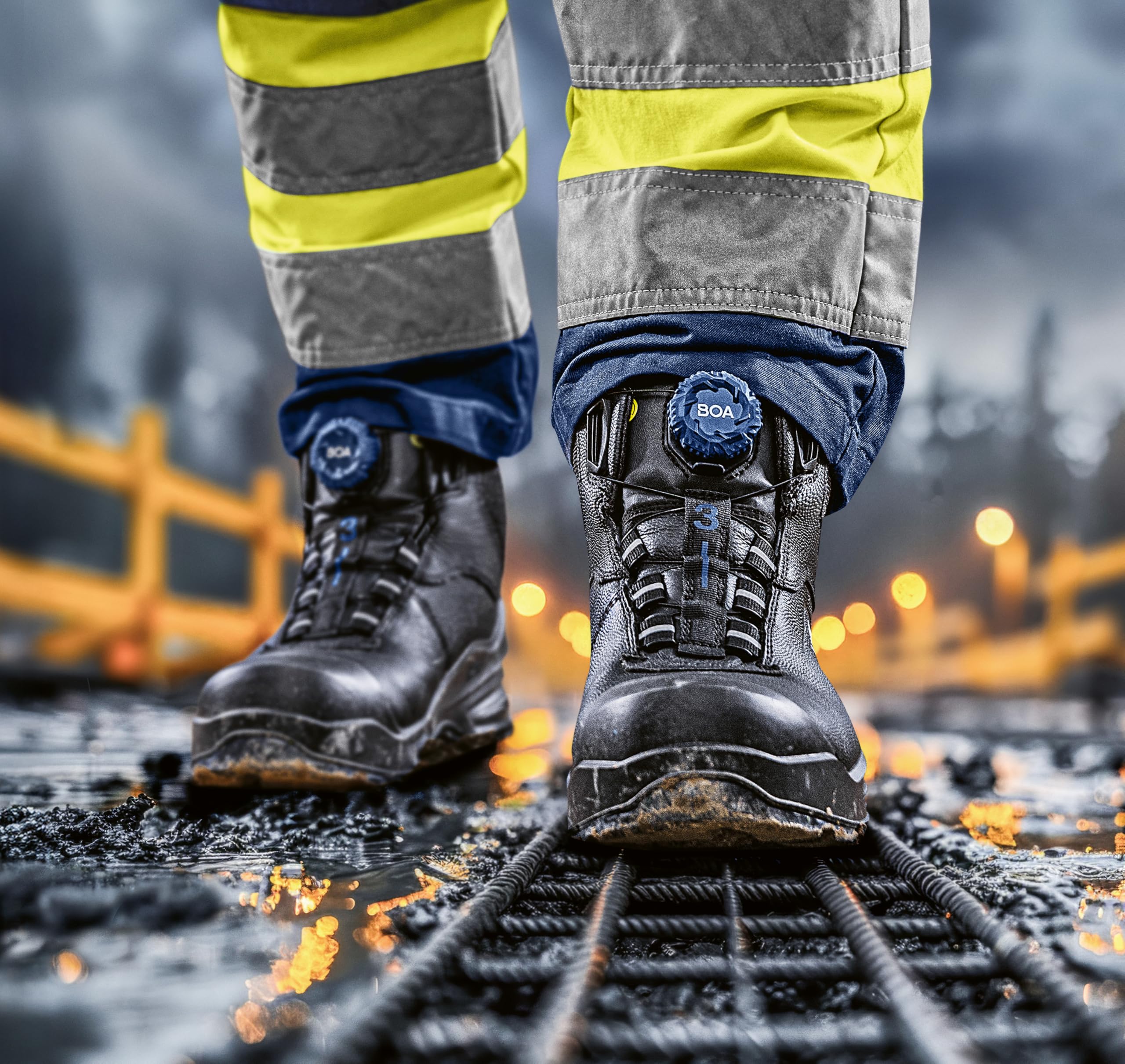 Uvex MACSOLE S3S buty sznurowane z systemem BOA Fit – buty ochronne – buty ochronne – odporne na działanie wody – odporna na wysokie temperatury, chemikalia i przecięcia podeszwa zewnętrzna