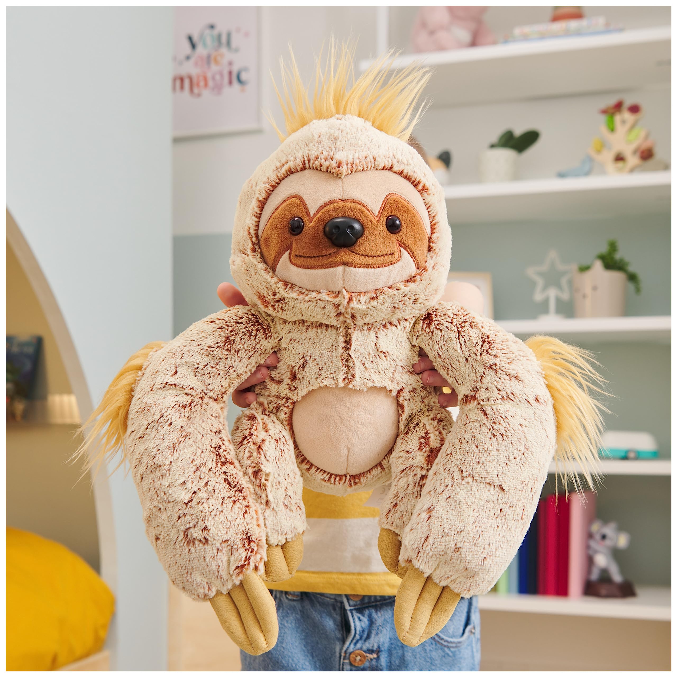 GUND Augie Bradipo di peluche, peluche di alta qualità, per bambini dai 1 anni in su, marrone chiaro/rame, 38,1 cm