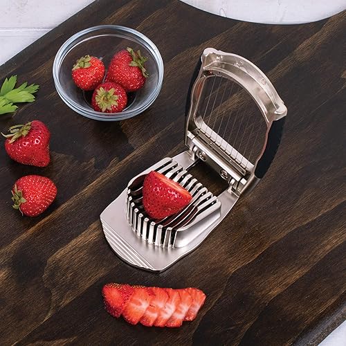 Miniatura 10 de HIC Kitchen Cortador clásico antiadherente de hongos y huevos, alambres de acero inoxidable 188