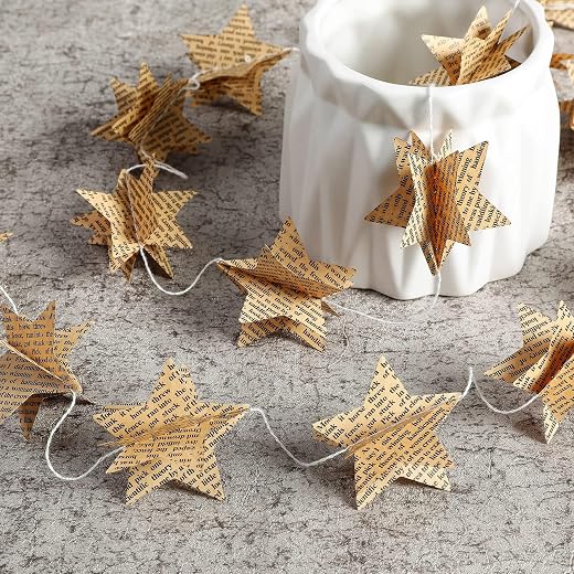 Vintage Star Garland for Home Decor
