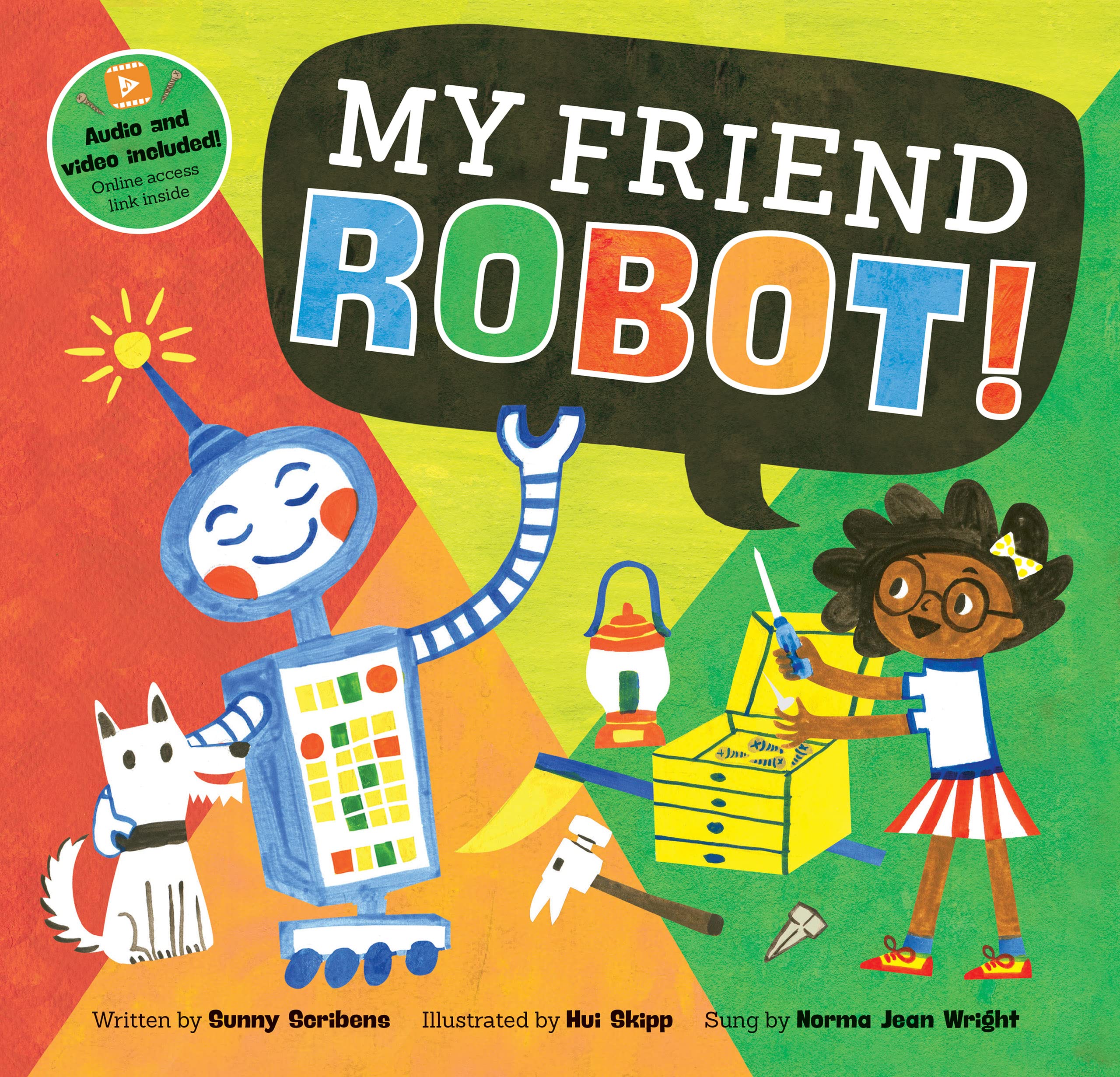 Sunny Scribbens My Friend Robot Book - Educational Interactive