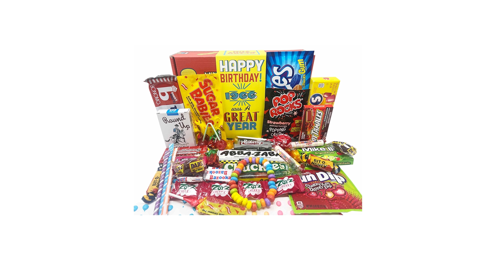 Amazon.com : 1966 59th Birthday Gift Box Nostalgic Candy Mix