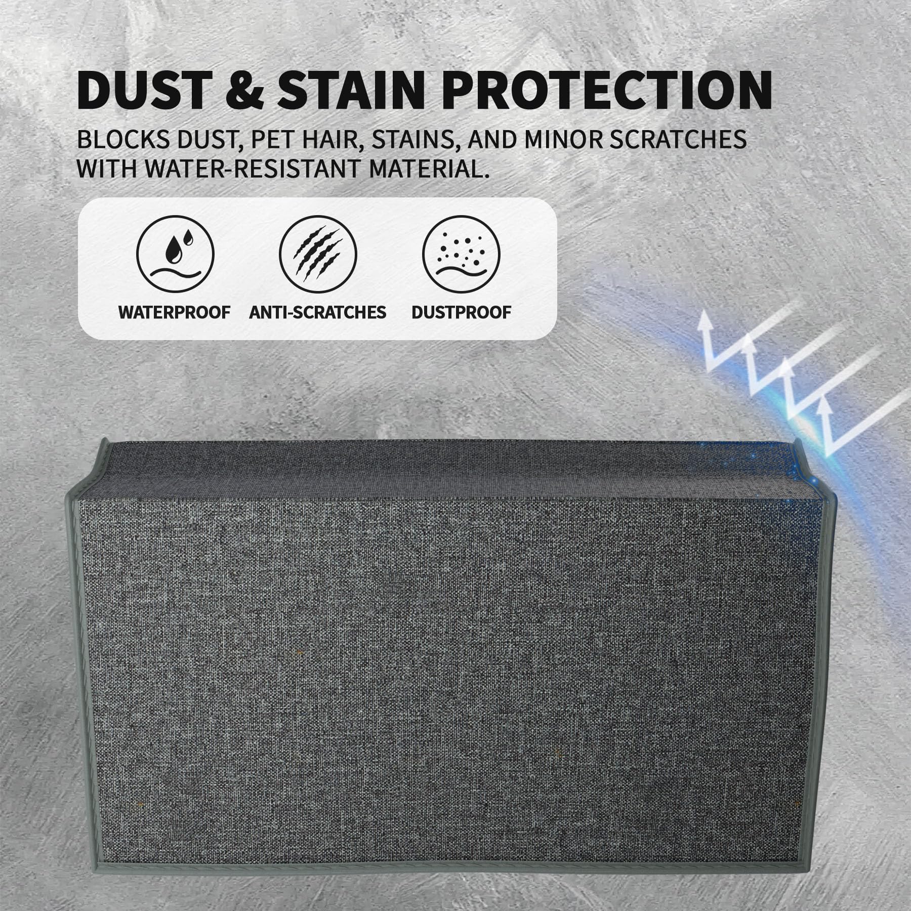 PlayVital Housse Anti-Poussière pour Nintendo Switch 2 Console Cache Protection Accessoires,Cover Anti-Rayures Étanche pour Nintendo Switch 2 Chargeur Dock-Gris - 4