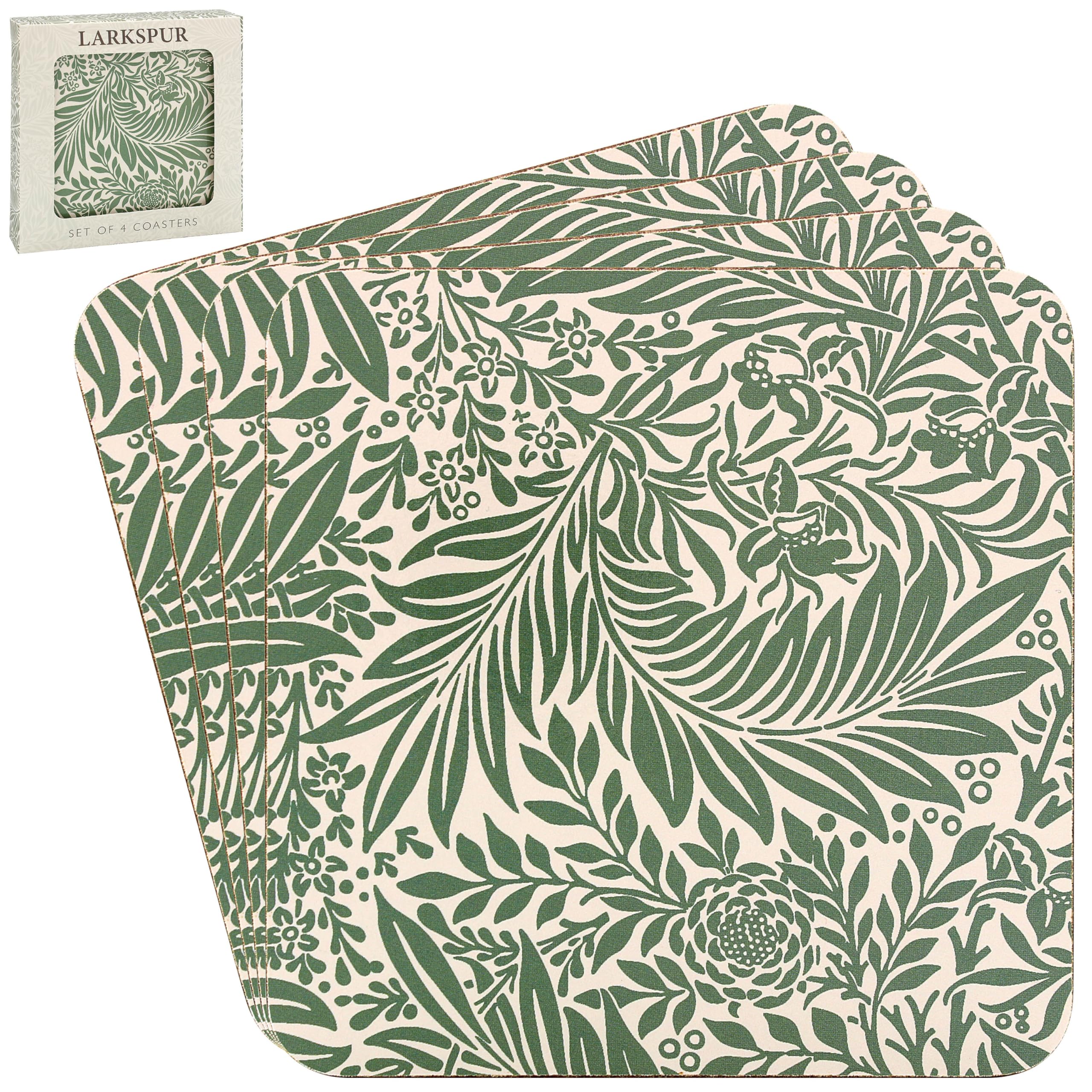 Coaster William Morris Fruits Set Of 4 Coasters Gift Boxed Idel Gift Present 996