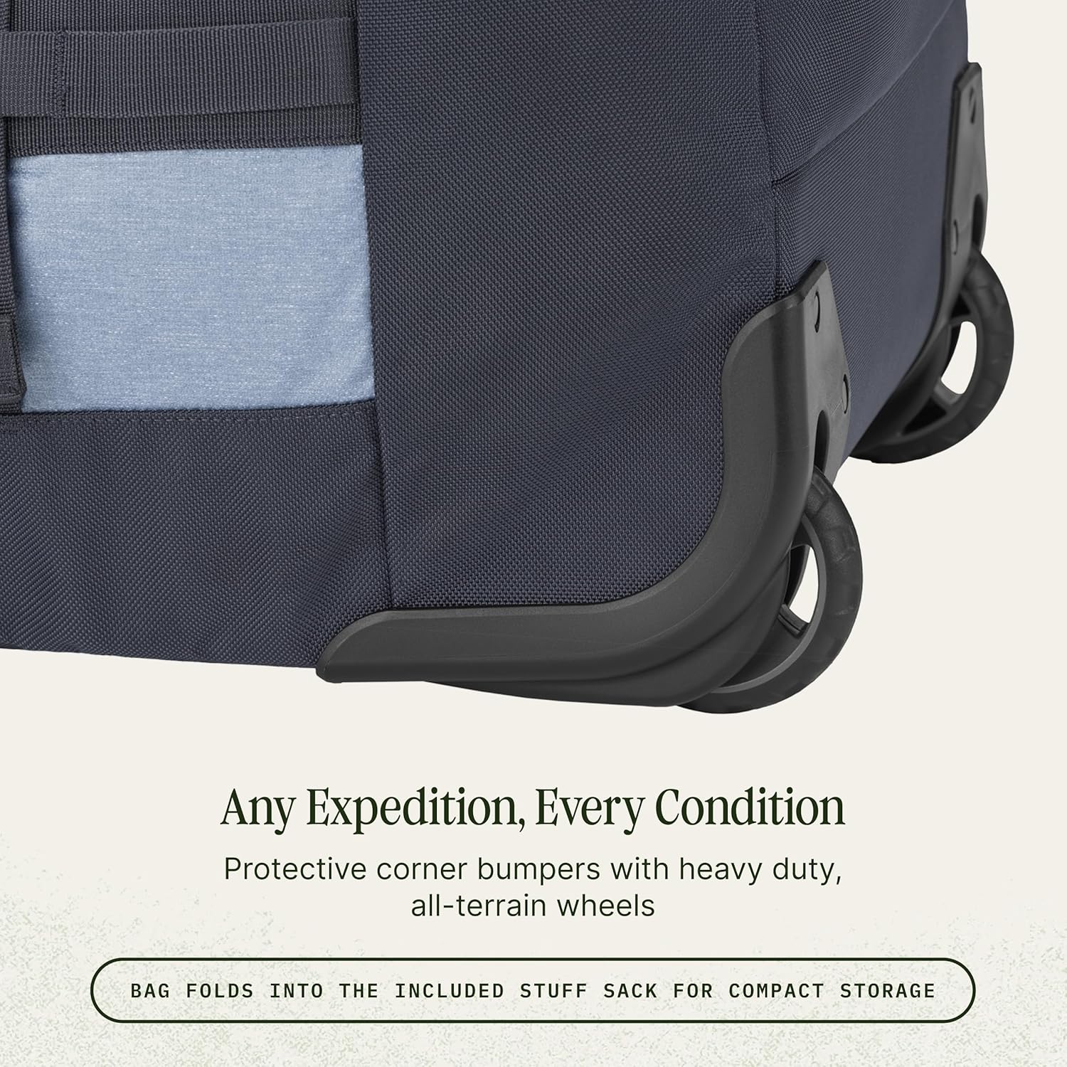 Eagle Creek Cargo Hauler Wheeled Duffel - Durable Duffel Bag for Travel - Easy Access Compartment - Deployable Backpack Straps - Lockable Zipper Opening - Glacier Blue - 110L - Image 3