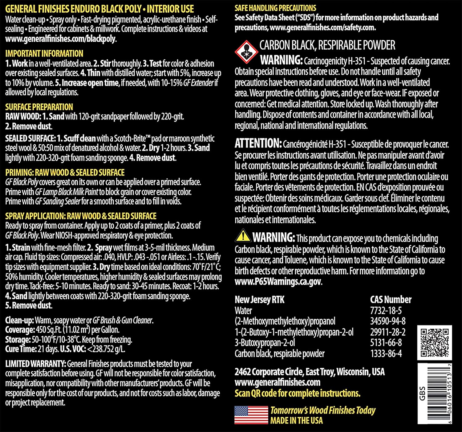 Exсluѕіvе Dіѕсоunt 70% Prісе General Finishes Water Based Black Poly, 1 Gallon, Satin Buу 1 gеt 1 🔥 General Finishes Water Based Black Poly, 1 Gallon, Satin