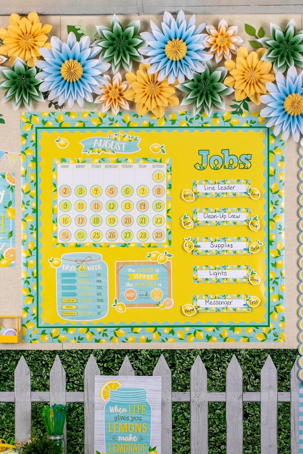 Teacher Created Resources Lemon Zest Calendar Bulletin Board (TCR8479)