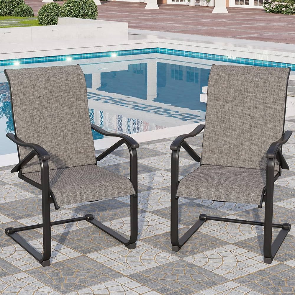metal outdoor spring chairs