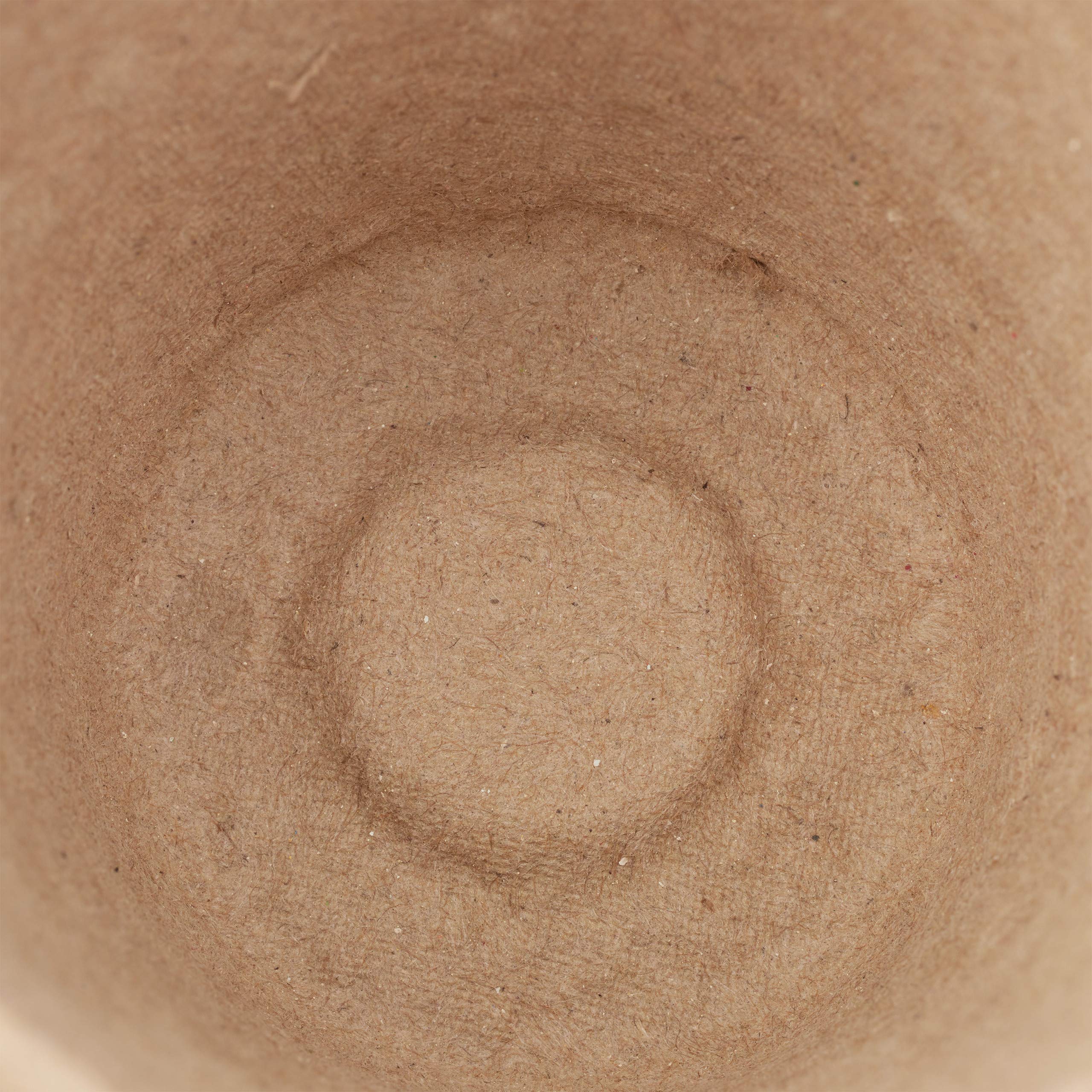 Relaxdays Pot Jardinage en Set, se décompose Facilement, pour Plantes, Rond, 480 pièces, Cellulose, diamètre : 6 cm, Beige