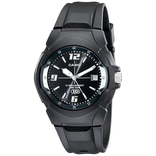 Casio MW600F Series | Men’s Analog Watch | 100 Meter Water Resistance | Date Display | 3 Hands (Hour, Minute, Second) | Resin Case & Band | Resin/Spherical Glass | 10 Year Battery