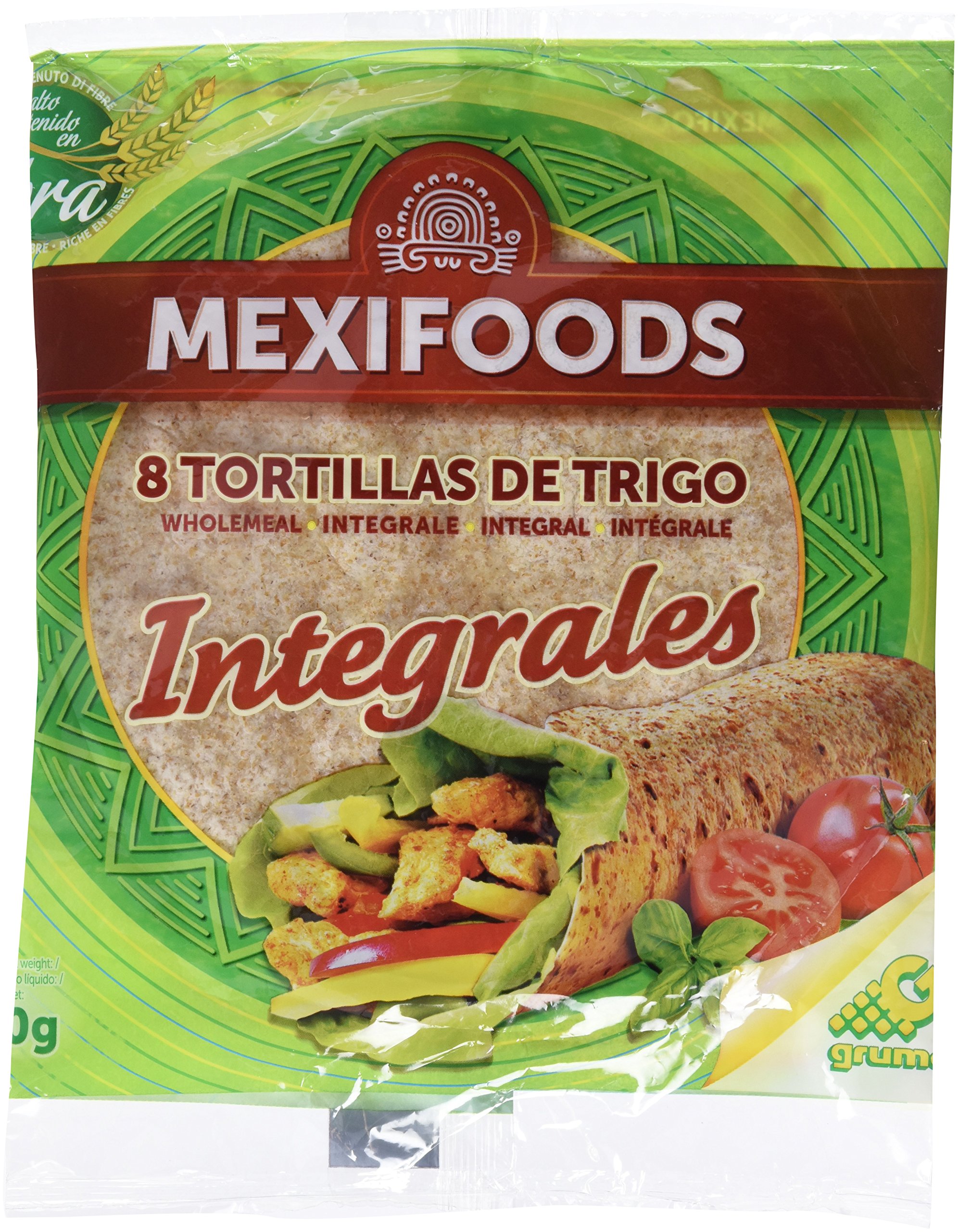 Mexifoods Tortilla Integral - 6 Paquetes de 320 gr - Total: 1920 gr