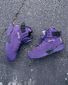 Amazon | PATRICK EWING Athletics 33 HI OG パープル/ブラック