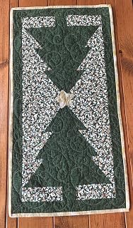 Christmas Tree Table Runner Quilt Kit with Precut Fabric, Christmas Quilt Kit