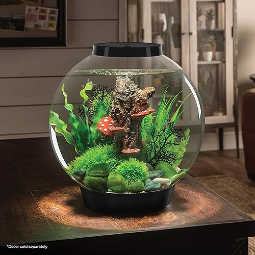 Miniatura 41 de biOrb Acuario clásico 60 acrílico de 16 galones con luces LED multicolor controladas a distancia, tanque moderno para exhibición de mesa, plateado