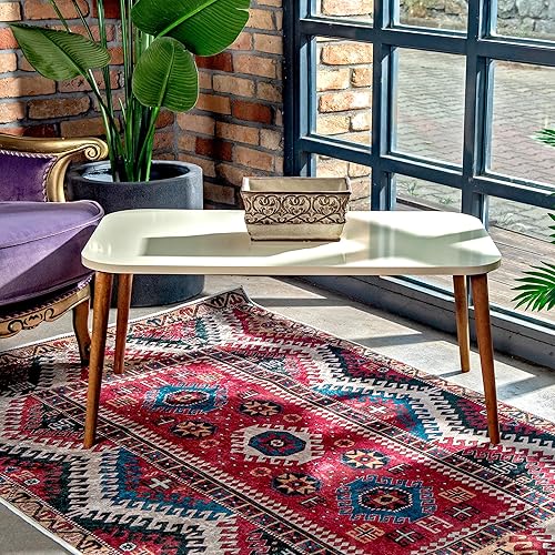 Miniatura 7 de Mesa auxiliar, mesa de centro rectangular de estilo moderno para sala de estar, mesa auxiliar rectangular moderna, mesas de centro para sala de