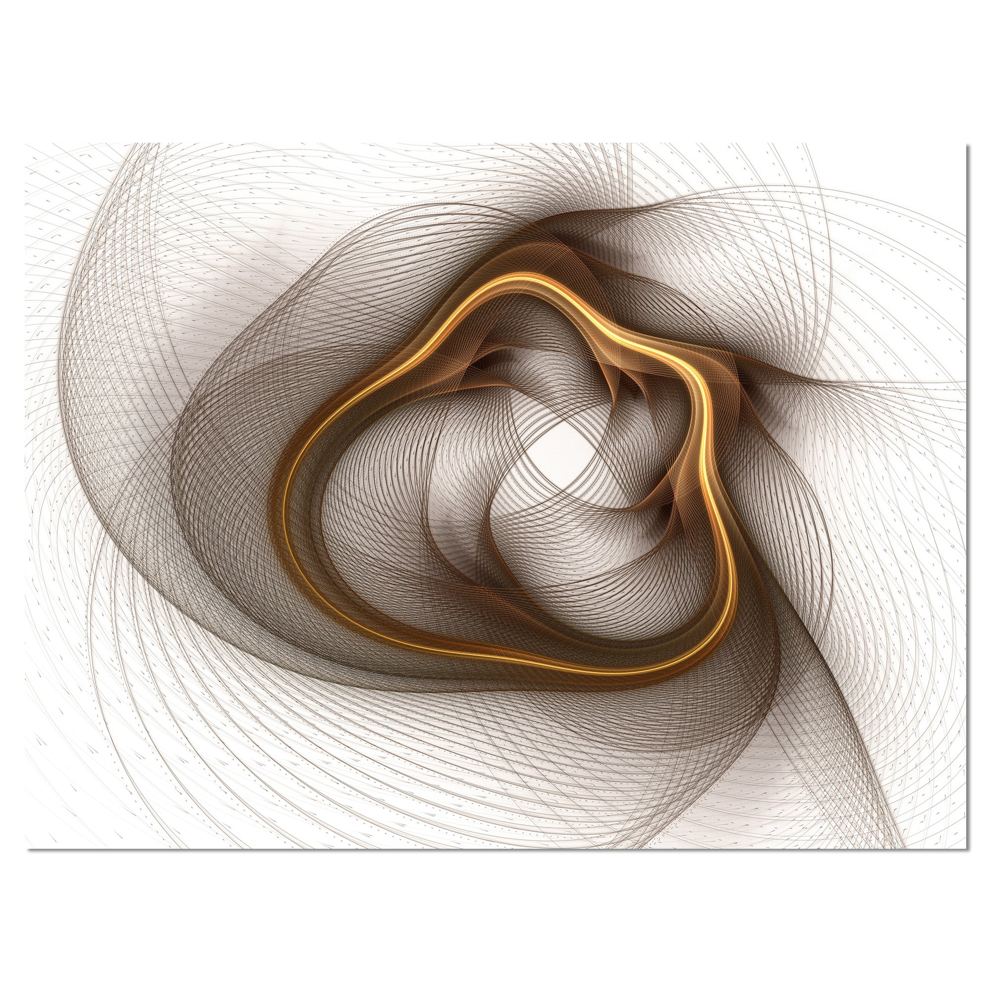 Amazon.com: Designart PT8928-20-12 Brown Abstract Fractal Flower