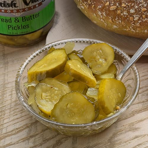 Miniatura 7 de Amish Valley Products Encurtidos de pan y mantequilla, cuartos de vidrio totalmente naturales (un frasco de un cuarto de galón - 32 onzas)