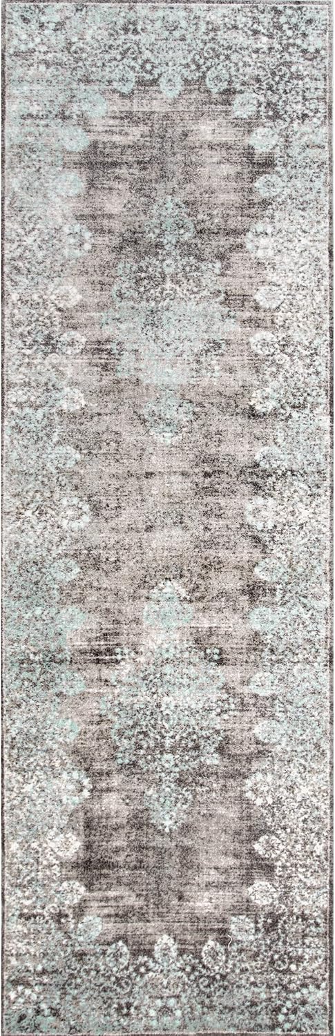 nuLOOM Vintage Corene Runner Rug, 2' 6" x 10', Teal