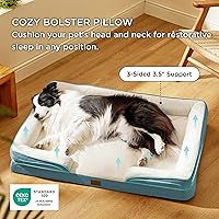 Vista 182 de Bedsure - Cama ortopédica extragrande para perros, sofá cama lavable para perros extragrandes, espuma de soporte con funda extraíble y lavable, negro