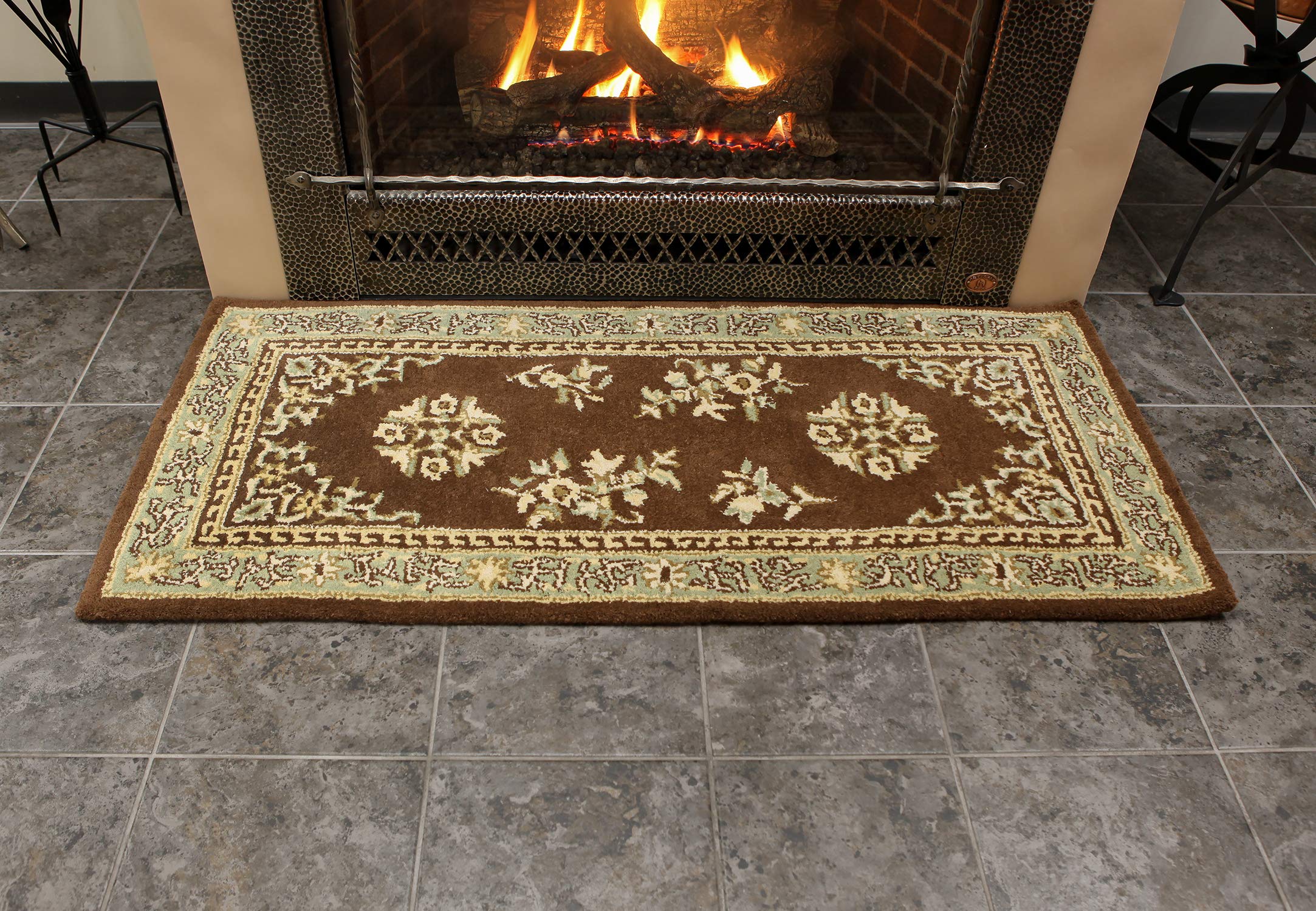 Amazon.com: Minuteman International Coffee Oriental Wool Hearth 