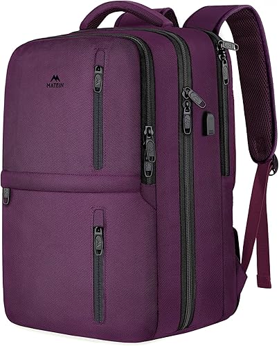 MATEIN Mochila de viaje, mochila de viaje grande para laptop de viaje de 40 L aprobada para hombres y mujeres