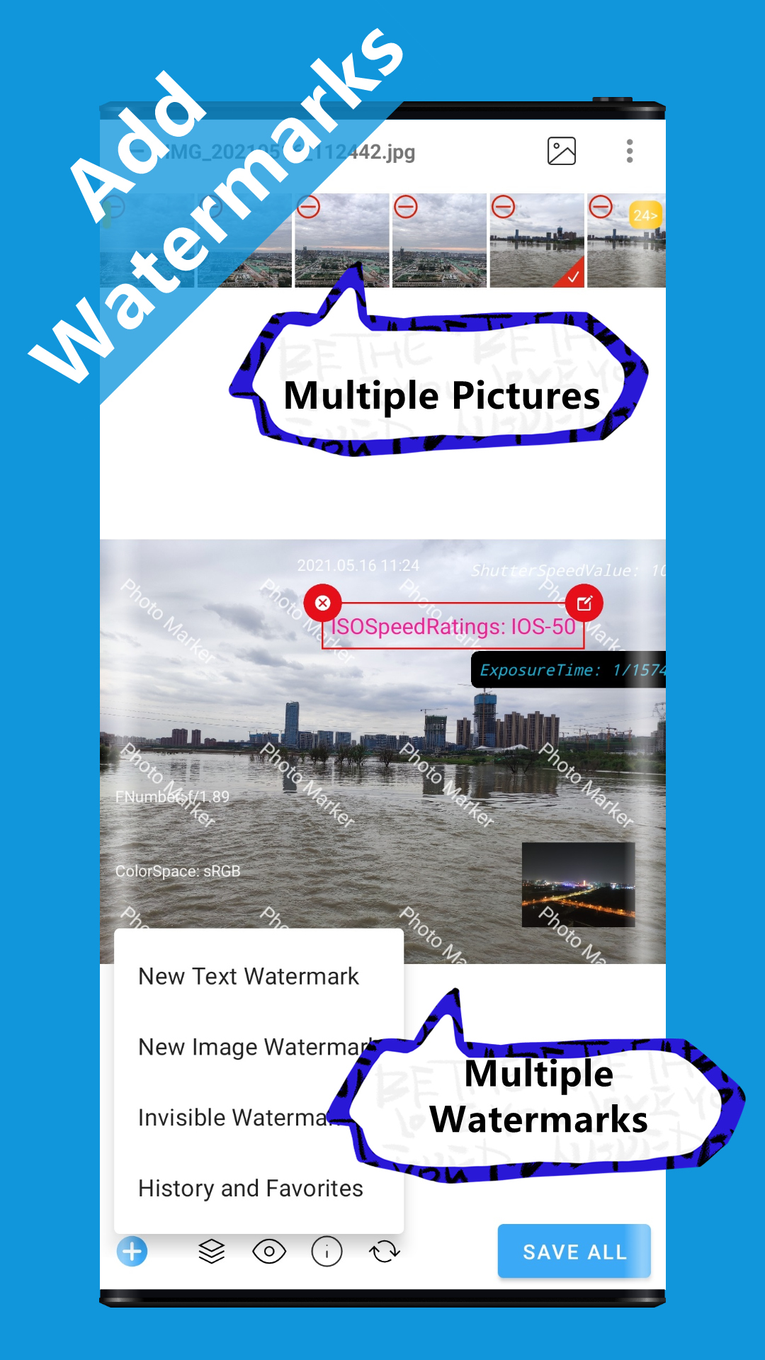 Photo Marker:Text, Image, Exif and Invisible watermark - App on Amazon ...