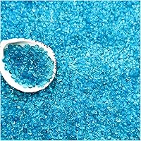 Vista 8 de BXI 2.2 libras de grava de arena pulida y suave para acuario pequeño, grava para tanque de peces de color azul vibrante y duradero, piedras