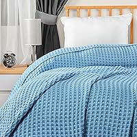 Vista 48 de Utopia Bedding Sage Green 100% Cotton Waffle Blanket 300 GSM [Full - 90x84 Inch] Soft Lightweight Breathable Bed Blanket for All Season