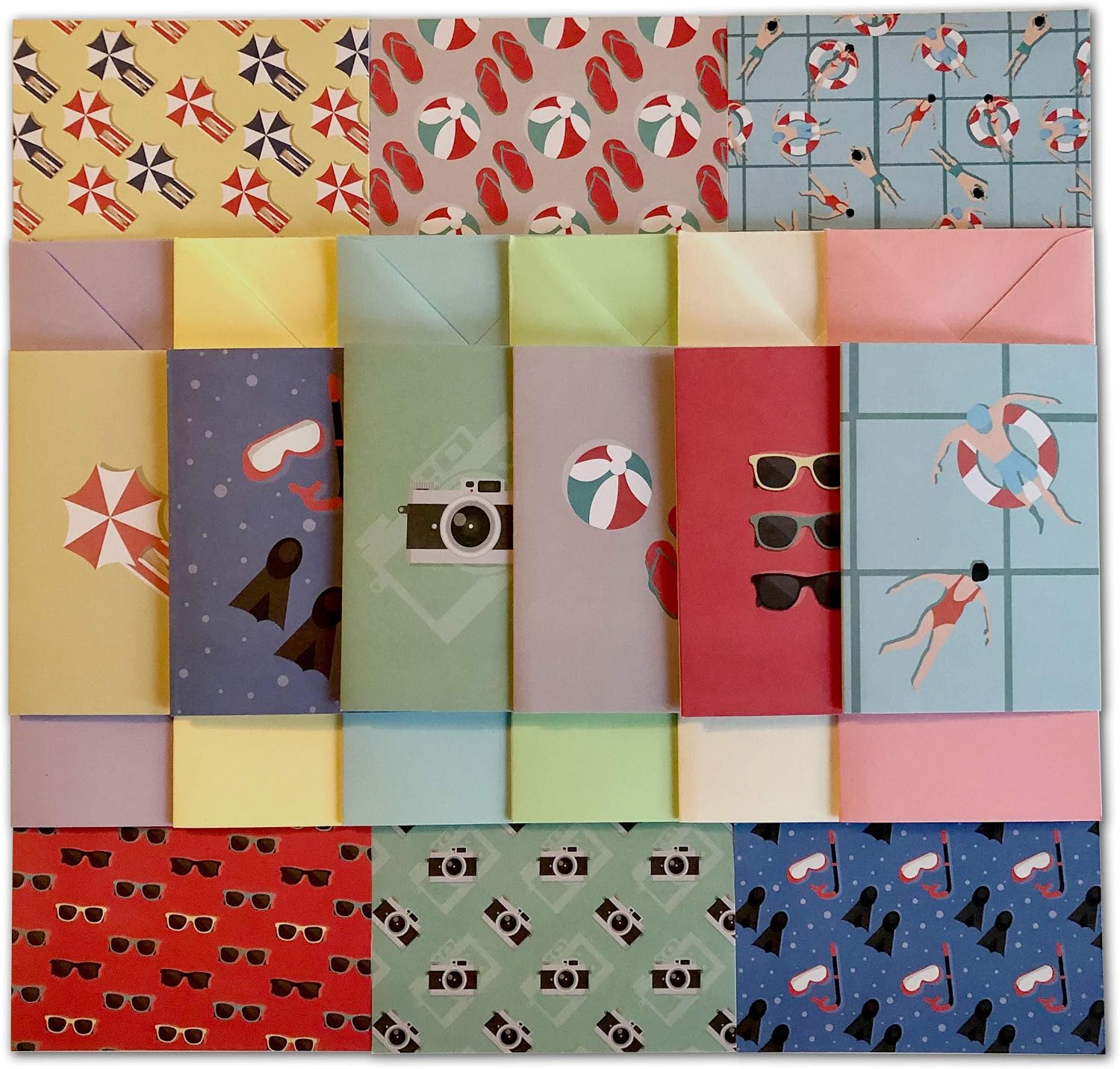 Lovely Day Stationery Set, Bird & Floral Stationery for Pen Pals, Letter Writing, Junk Journaling & Snail Mail, 54 Piece Writing Paper, Cards & Envelopes image 4