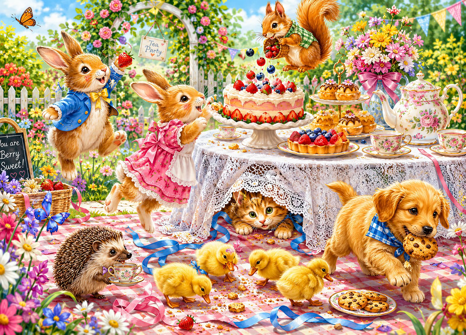Crazy Tea Party Jigsaw Puzzles for Adults 1000 Jigsaws — image 1