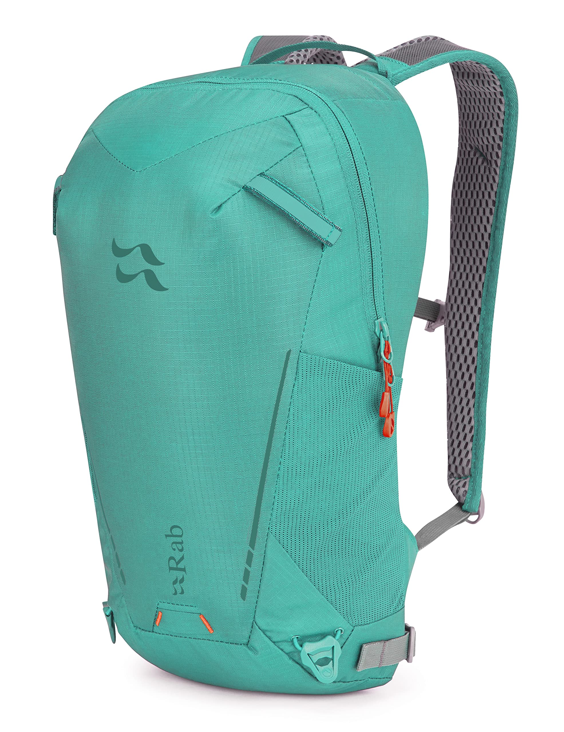 Rab Tensor 15-Liter Lightweight Pack - Comfortable Daypack for Hiking, Biking, & Trail Running - Storm Green - 15-Liter