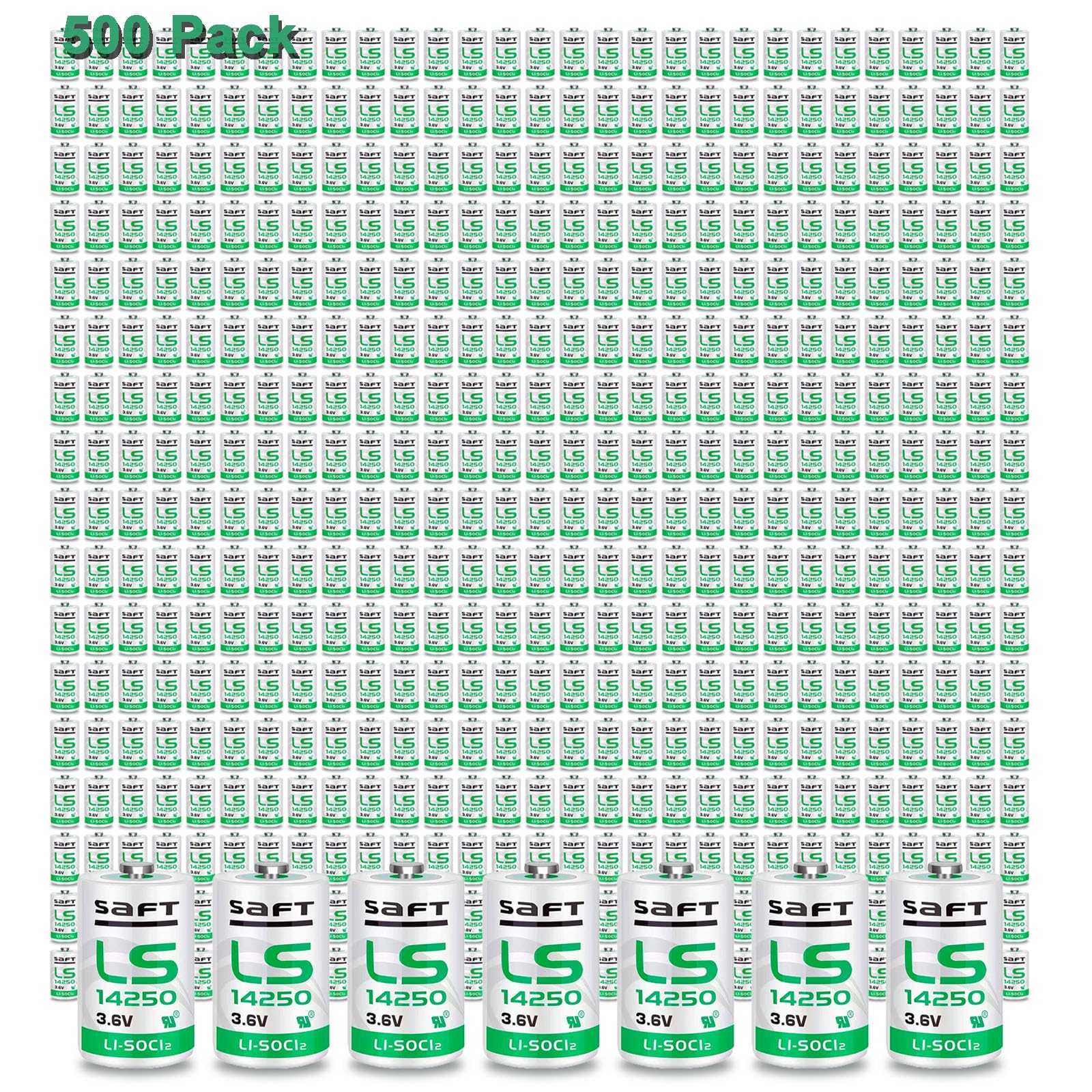 500 Pack 3 6v LS14250 LS 14250 C 1 2 AA Lithium Battery 1200mAh Replace for SAFT LS14250