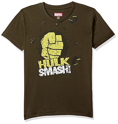 Hulk By Kidsville Regular fit Boy T-Shirt