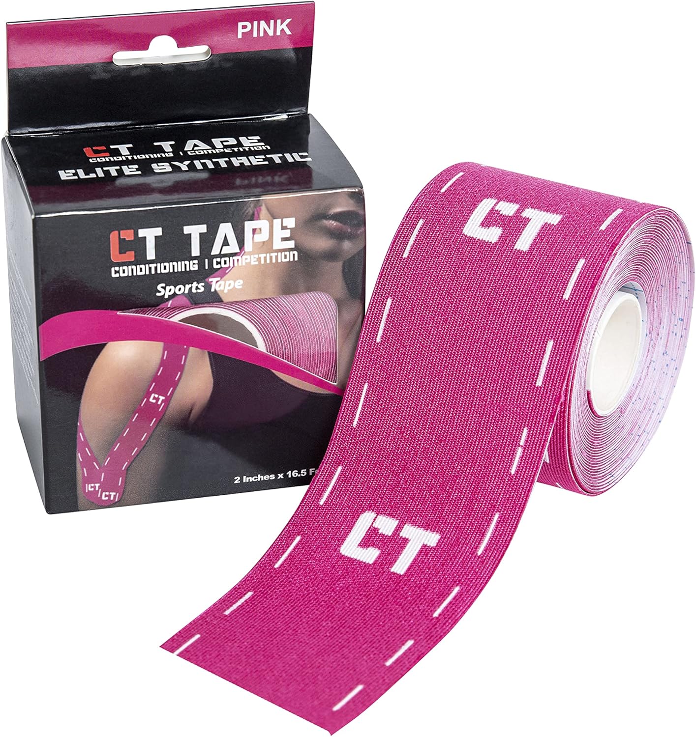 Amazon CT Tape スポーツ&キネシオロジーリカバリーテープ 敏感肌用 通気性抜群 ラテックスフリー 痛み緩和 治療テープ