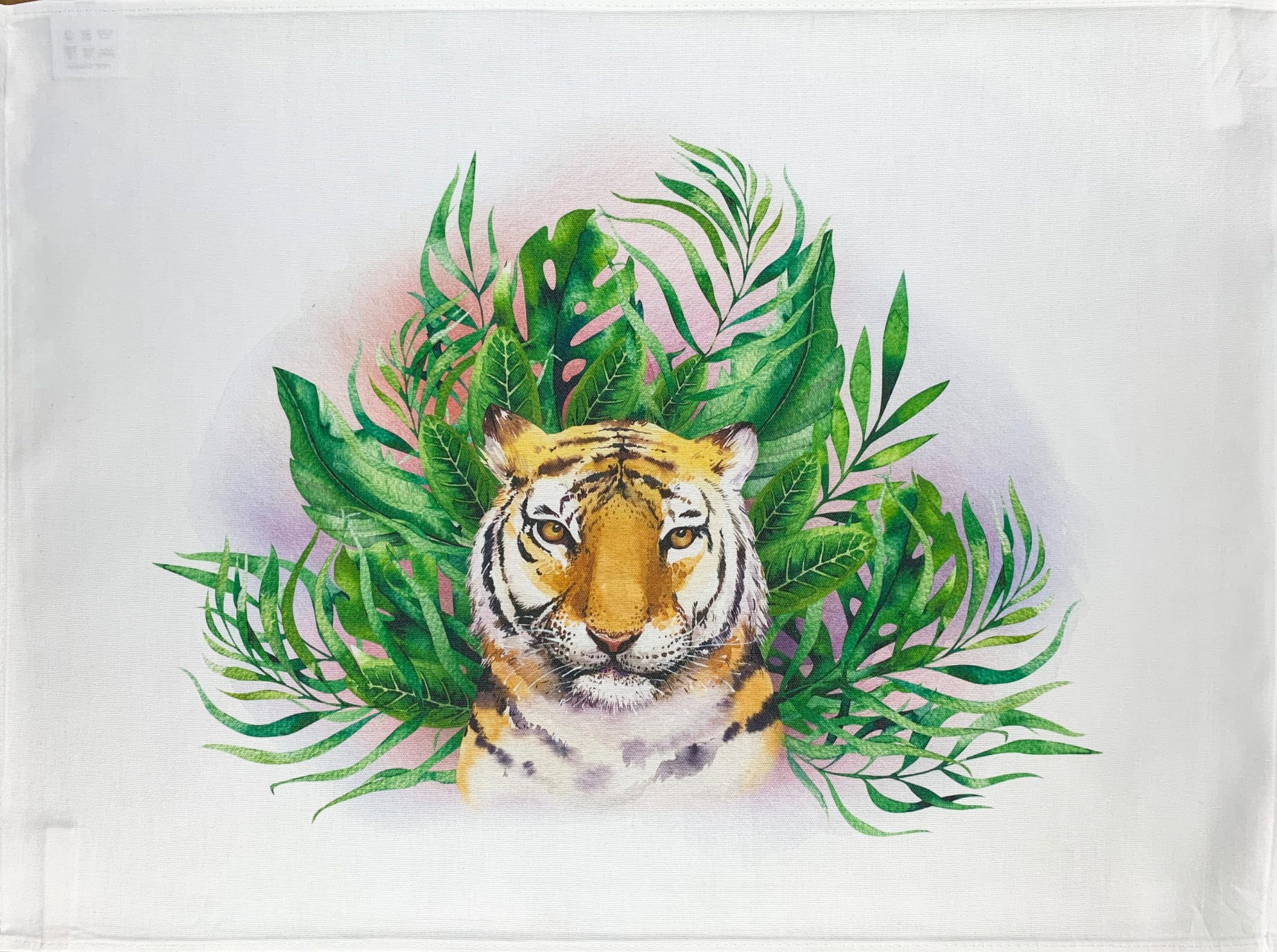 Half a Donkey The Tiger Head large cotton tea towel