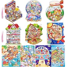 10 Sets DIY 3D Sticker Scene Sticker | Therapy Cute Cartoon Stickers Scene Make Your Own Scenes Relief Stress House Stickers