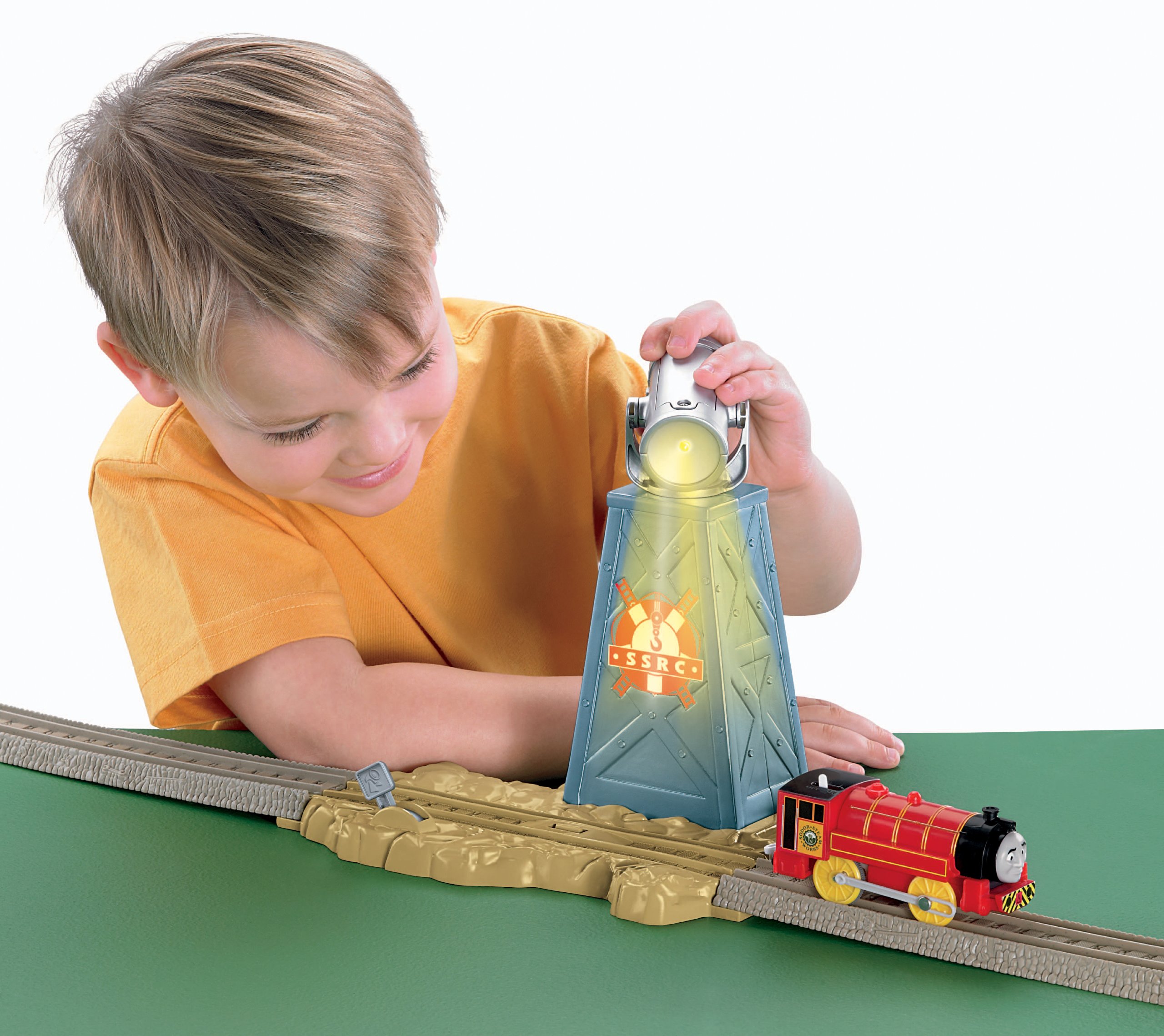 Thomas Le Petit Train - V8902 - Miniaturowy pociąg i kolej - Zestaw docelowy Tracks - Projektor