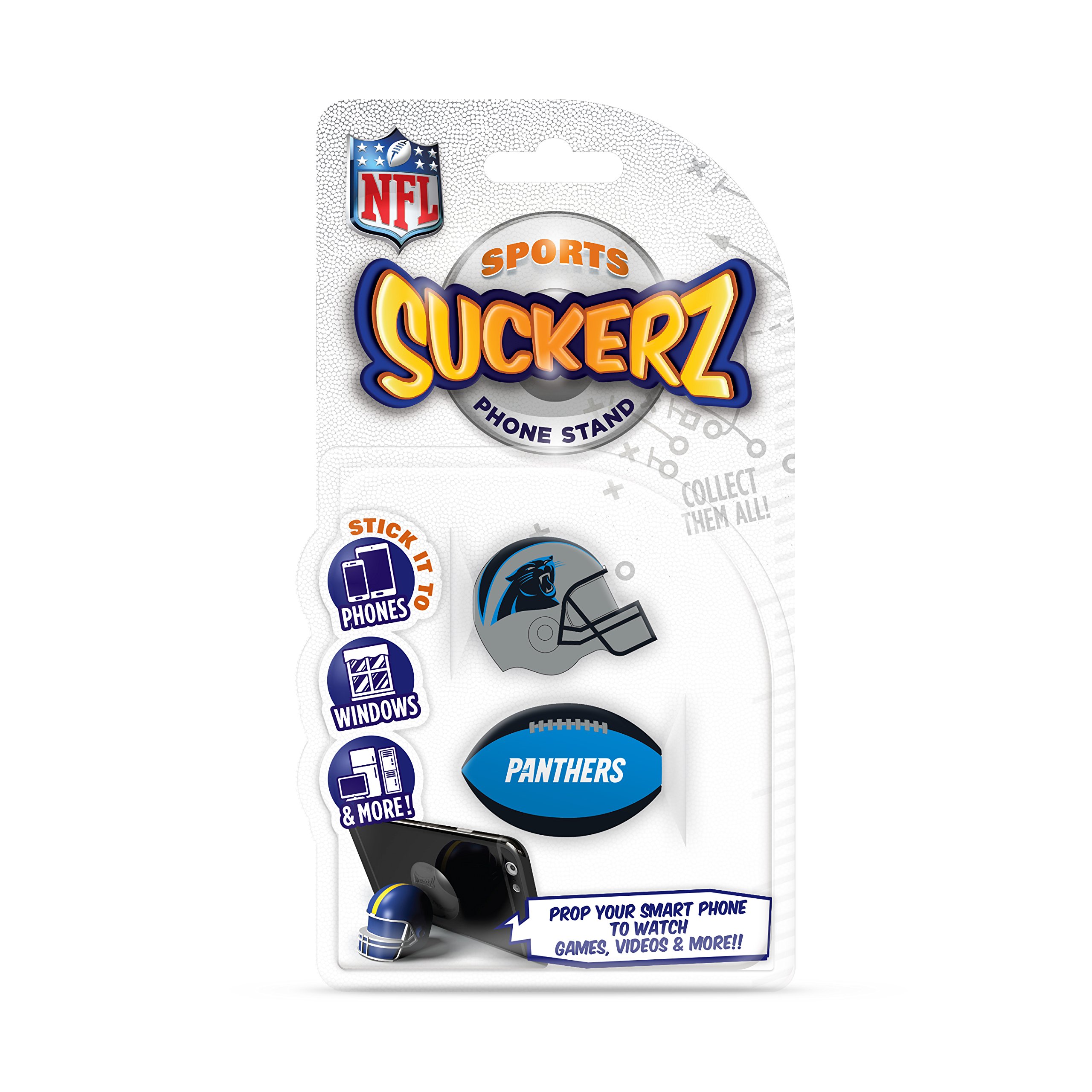 NFL Sports Suckerz Carolina Panthers Football & Helmet Phone Stand