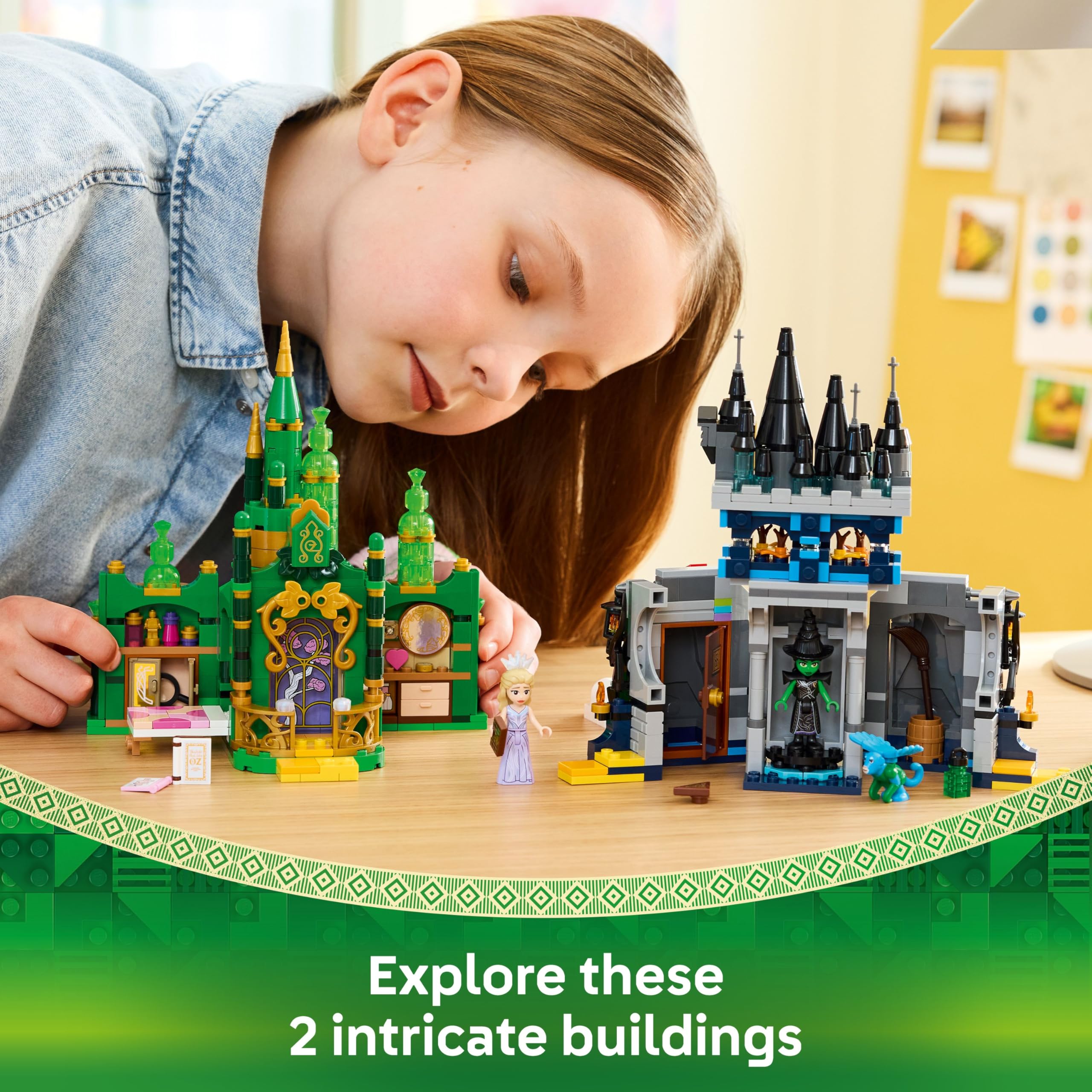 LEGO Wicked Emerald City & Kiamo Ko Castle Toy, Play & Display Model, incl. Elphaba & Glinda Mini Dolls - Image 4