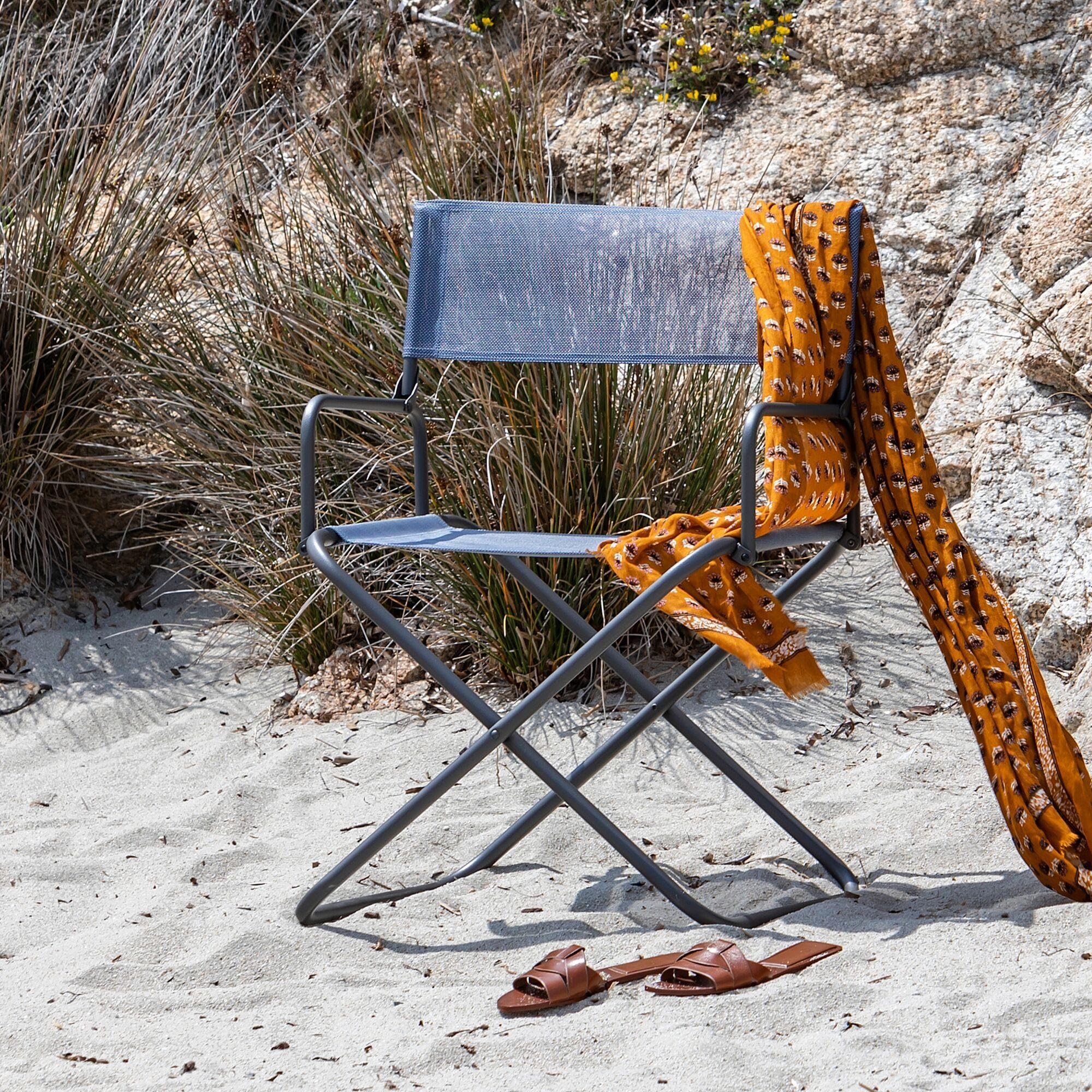 LAFUMA MOBILIER - Klappbarer Regiestuhl - FGX XL - Batyline® Iso - Blau Ocean LFM1346_9870-5 Jahre Garantie