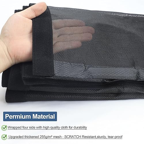 Miniatura 4 de Puerta de pantalla magnética mejorada más gruesa de 8.99oz malla de fibra de vidrio, apertura lateral izquierda derecha, se adapta a puertas de 36 x