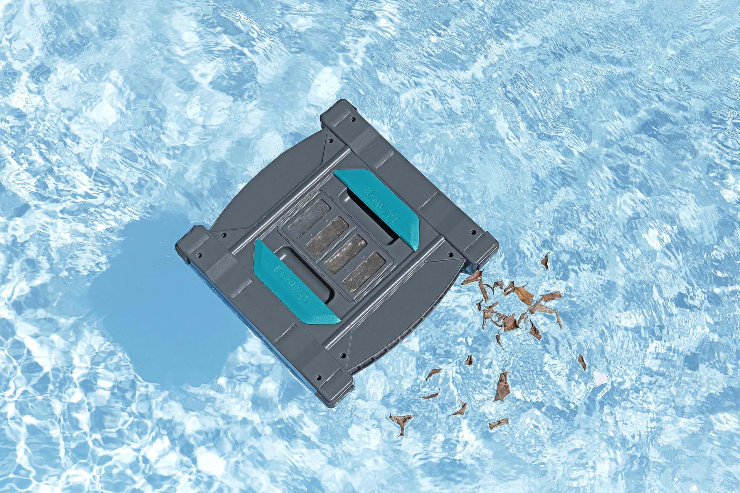 Bestway AquaTronix G300 Robot de Piscine Autonome 2 en 1 avec Skimmer de Surface, aspirateur de Piscine sans Fil pour Nettoyage Automatique du Sol et de la Surface jusqu'à 50 m²